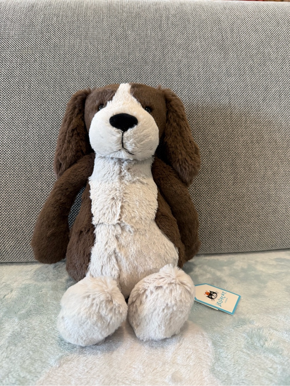 Jellycat Original Bashful Fudge Puppy Medium BNWT